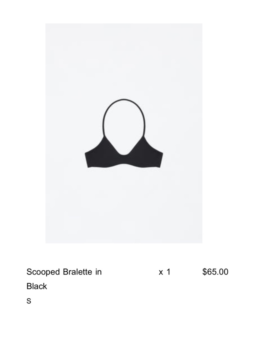 Tank Air Scoop Bralette Black Size: Small - Picture 4 of 4